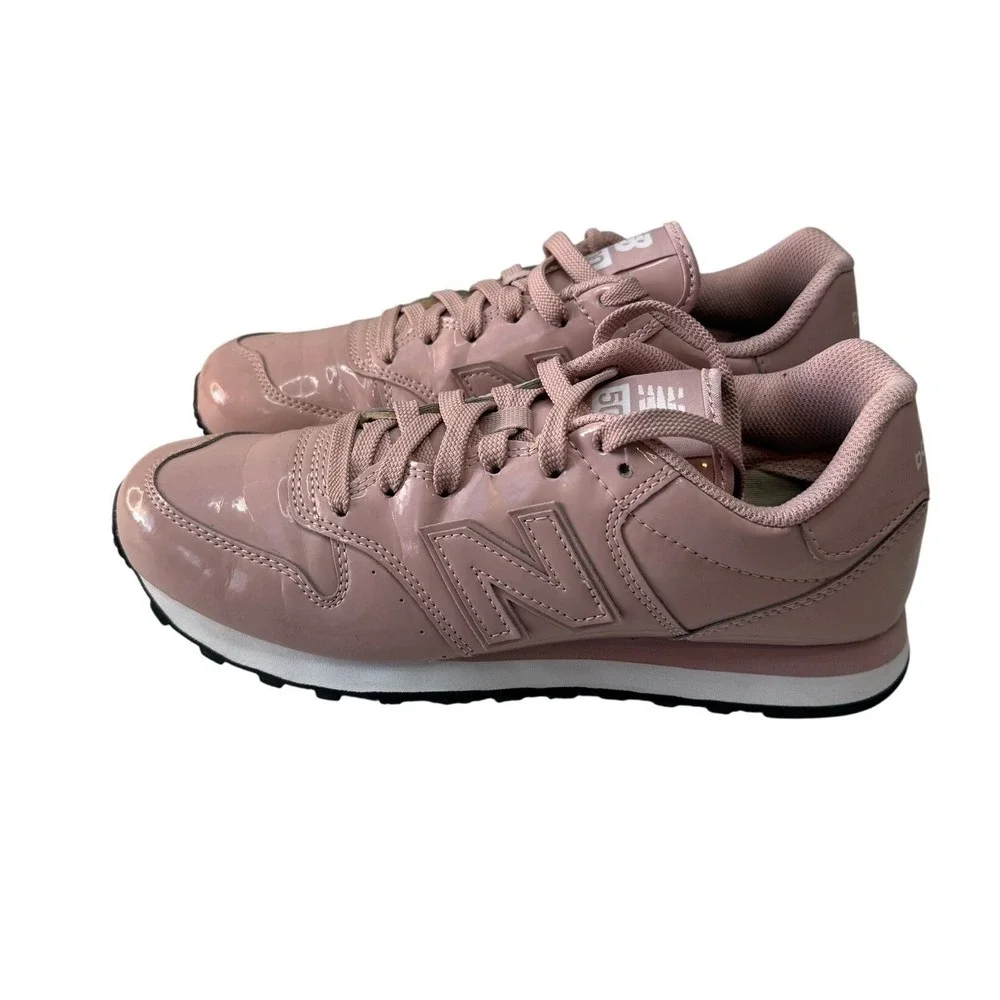 New Balance 500 Pink Patent Leather Lifestyle Sneakers Womens 7.5 NEW